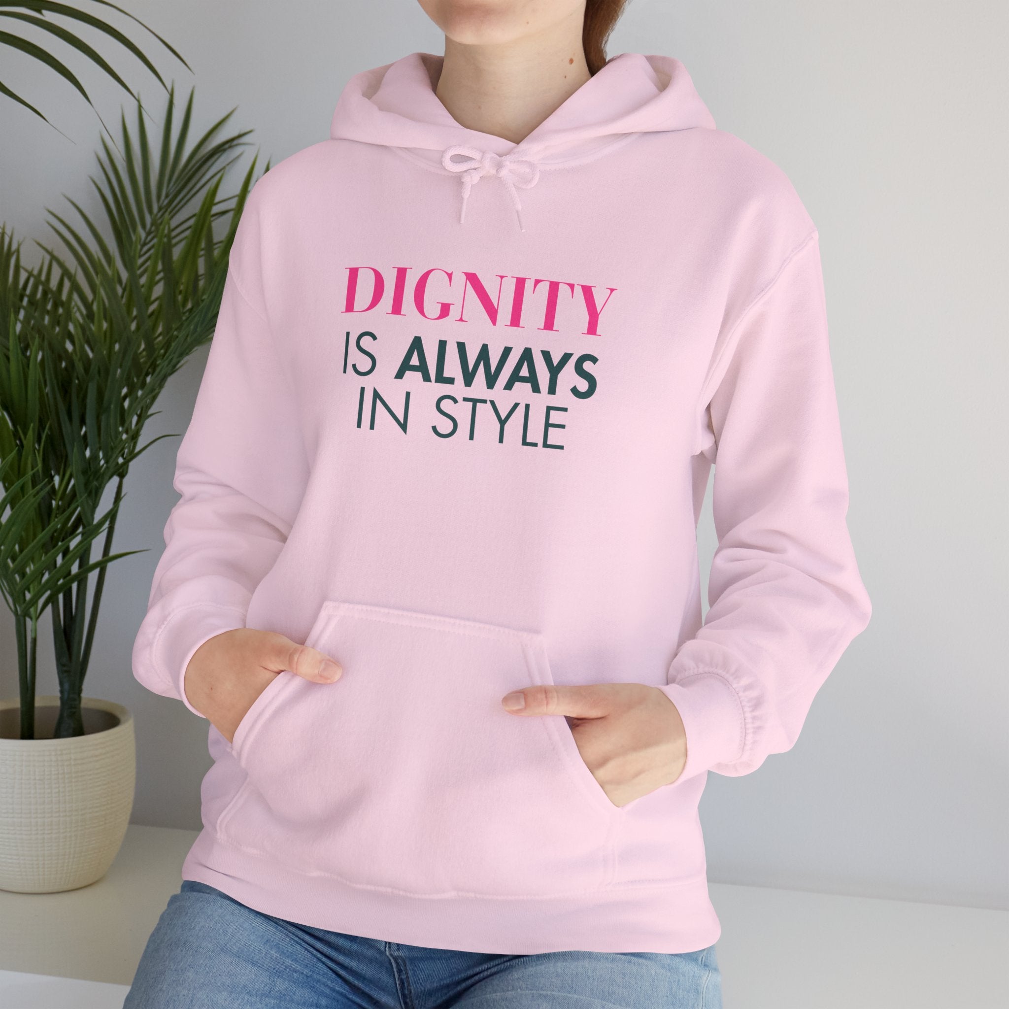 Dignity Always Hoodie | Unisex Heavy Blend Sweatshirt