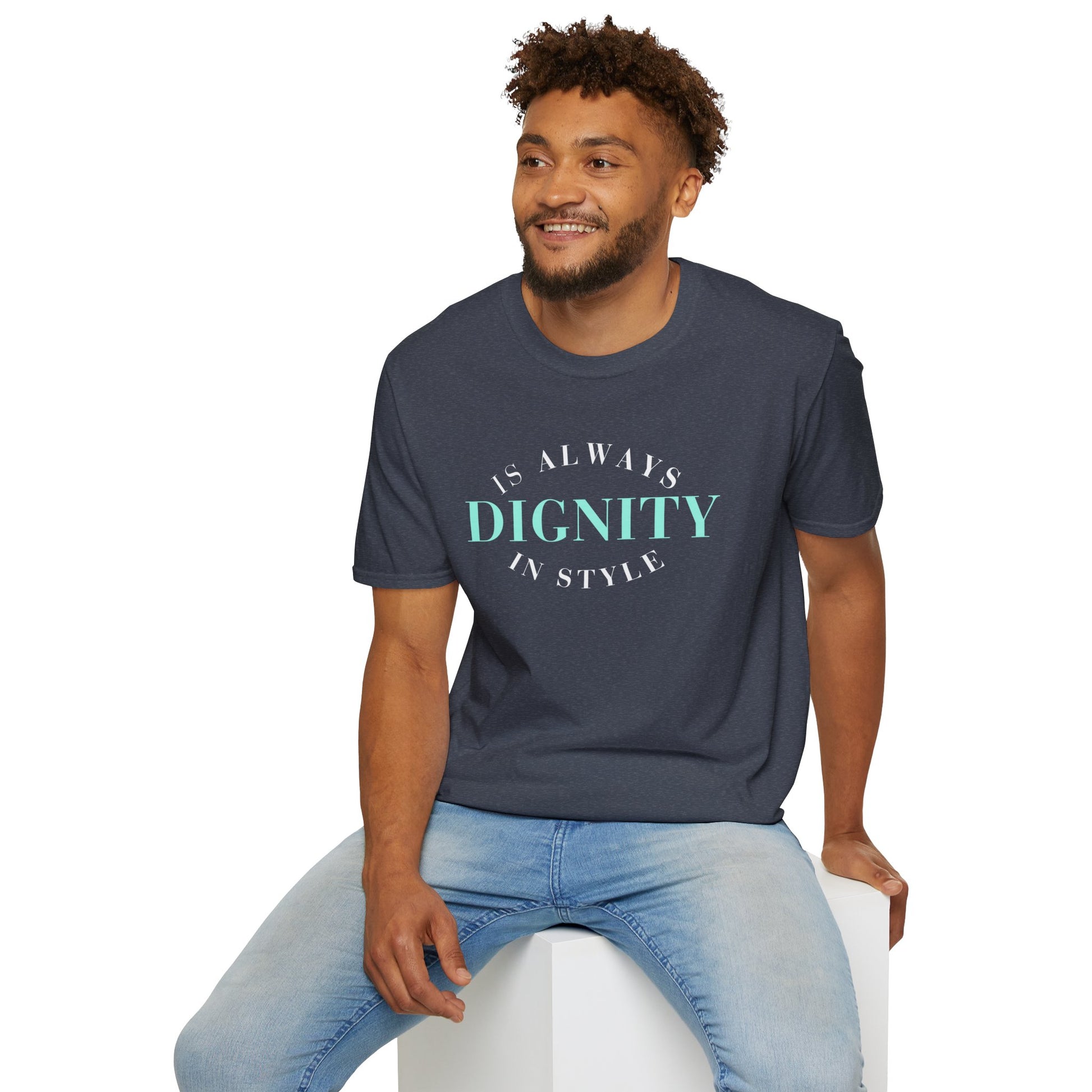 Dignity Softstyle T-Shirt, Unisex Tee, Inspirational Shirt, Casual Wear, Gift for Friends, Everyday Comfort