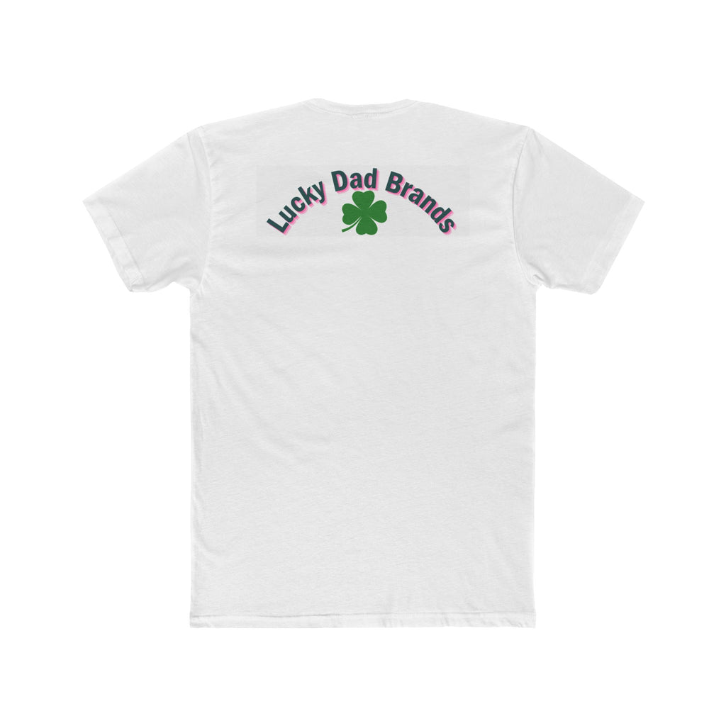 Lucky Dad Unisex Cotton Crew Tee - for Proud Advocate Dads