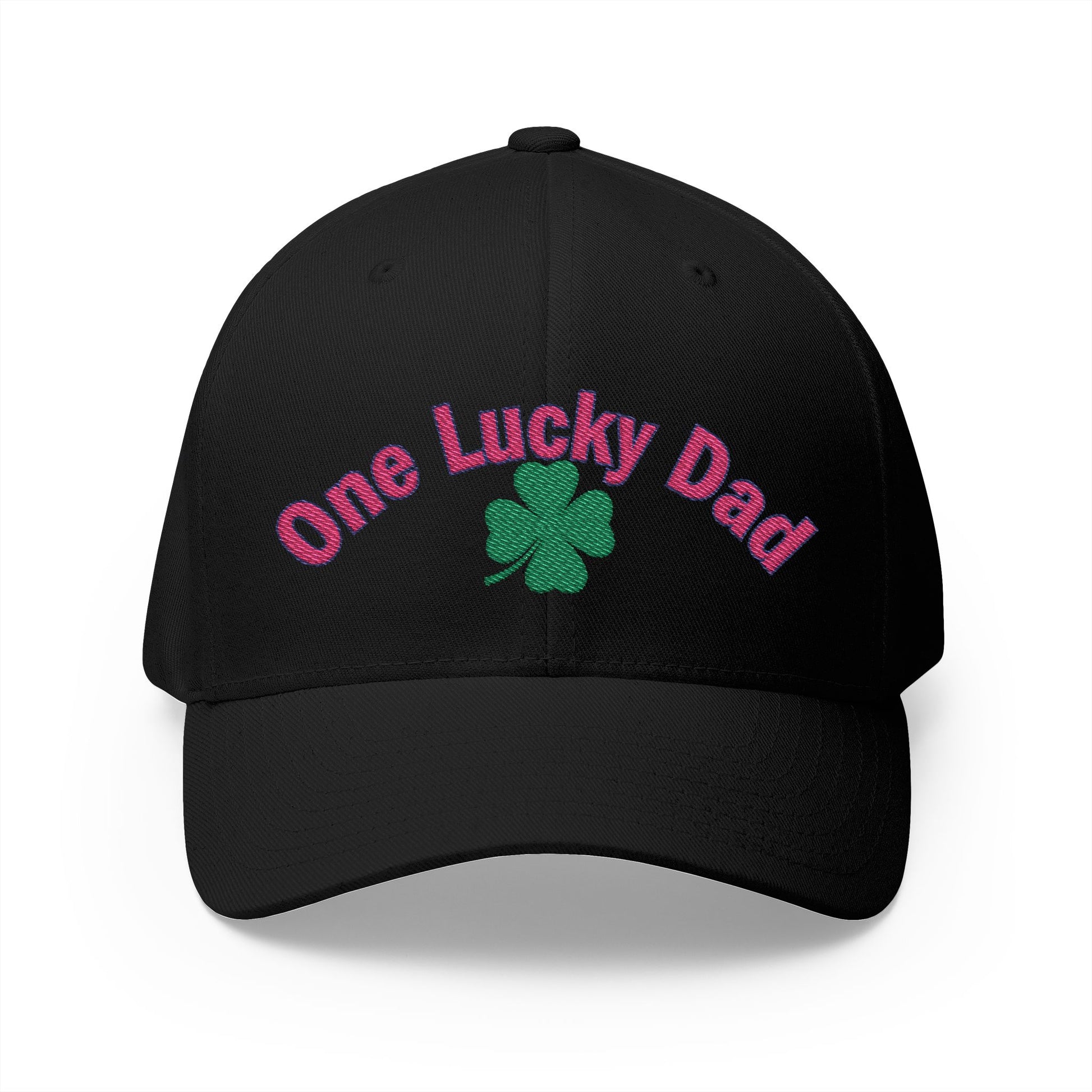 One Lucky Dad Embroidered Cap - Perfect for Father's Day and St. Patrick's Day