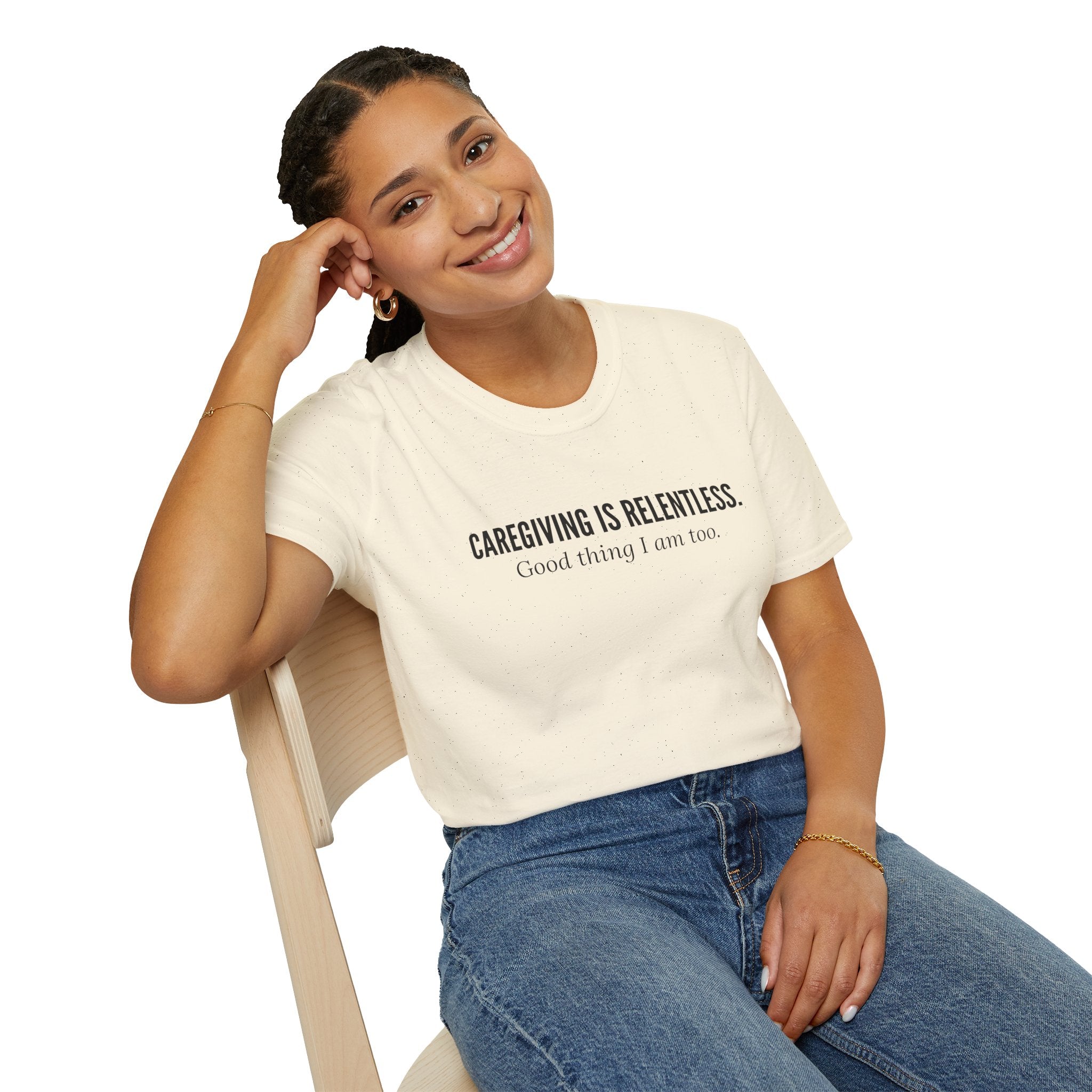 Caregiving Is Relentless T-Shirt - Honoring the Unseen Labor of Caregivers
