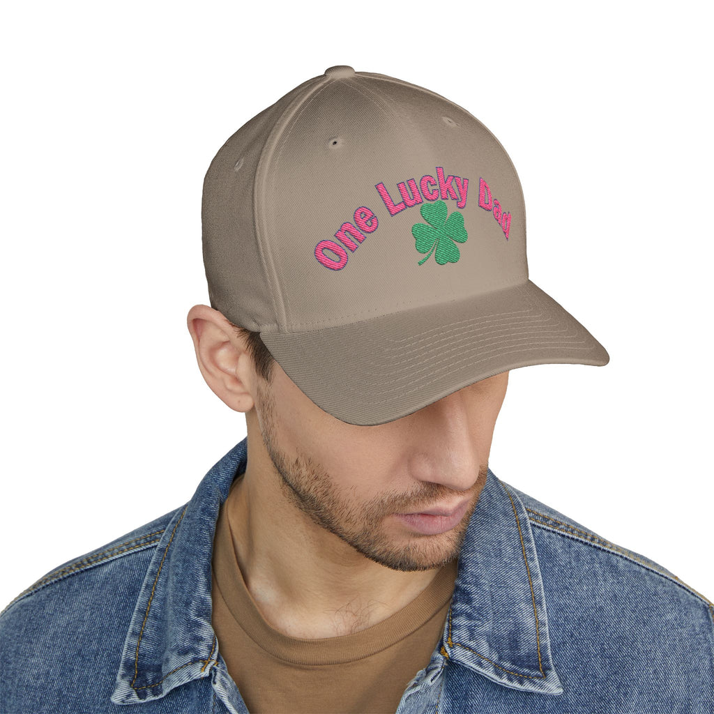 One Lucky Dad Embroidered Cap - Perfect for Father's Day and St. Patrick's Day
