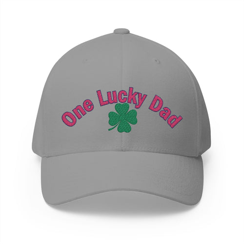 One Lucky Dad Embroidered Cap - Perfect for Father's Day and St. Patrick's Day