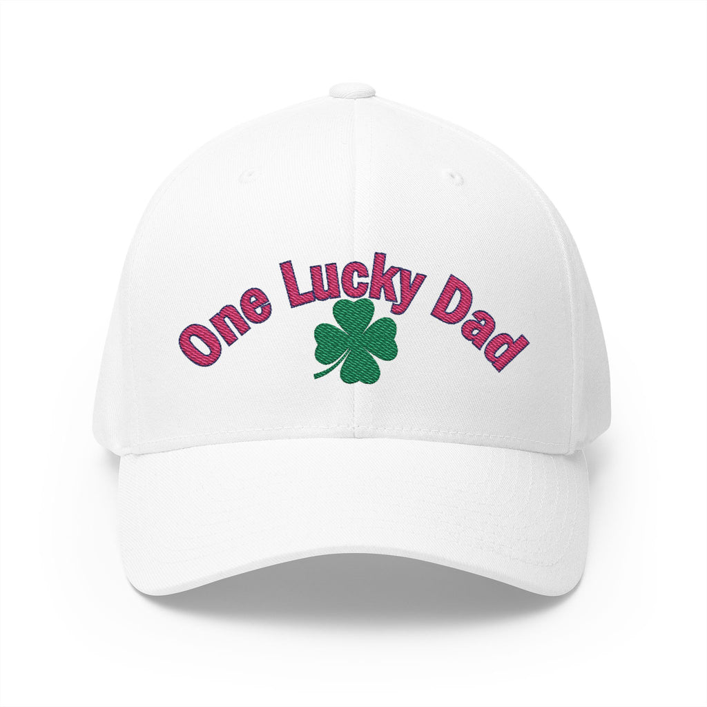 One Lucky Dad Embroidered Cap - Perfect for Father's Day and St. Patrick's Day