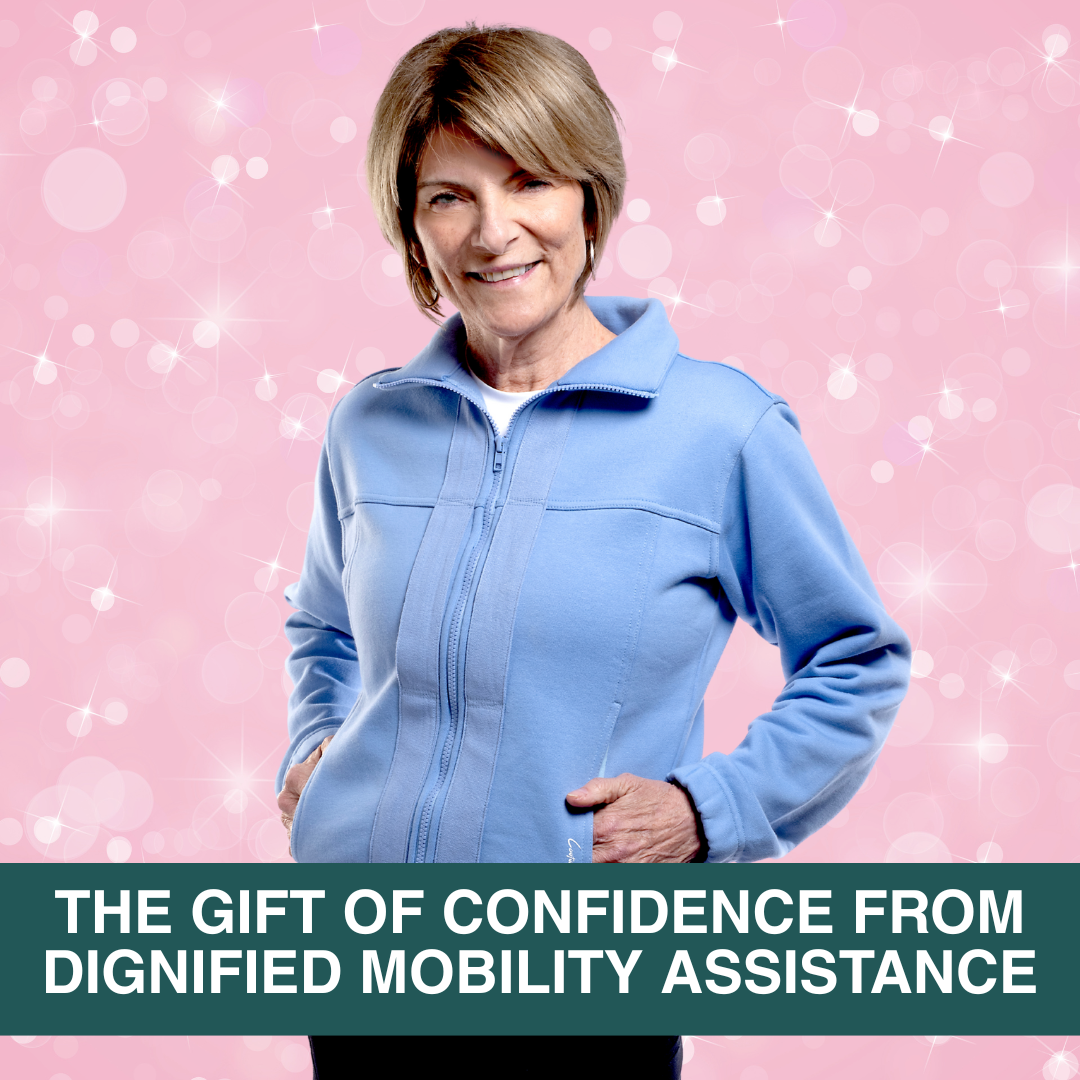 Luxurious Adaptive Sweater for Mobility Support | Handles Help Caregivers Help Loved Ones