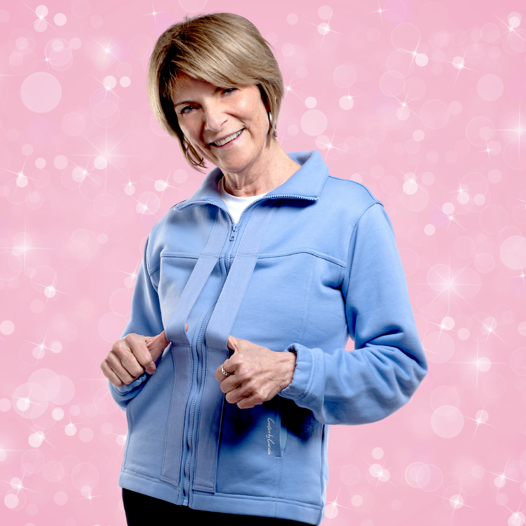 Luxurious Adaptive Sweater for Mobility Support | Handles Help Caregivers Help Loved Ones