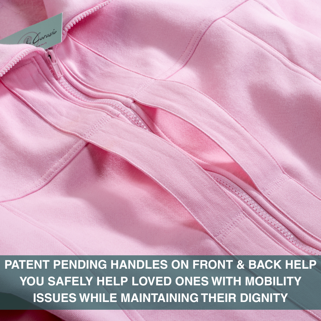 The Easeability Jacket - Adaptive Clothing for Women Pink Coral