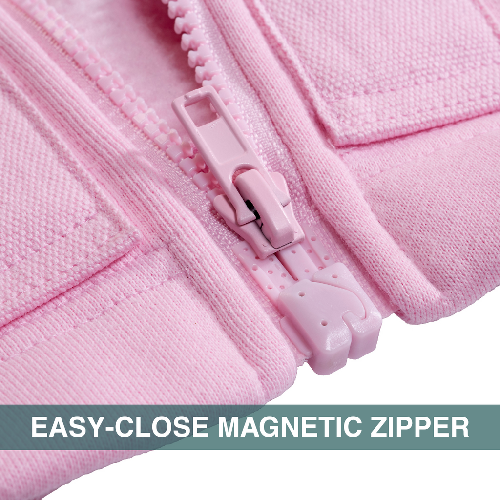 The Easeability Jacket - Adaptive Clothing for Women Pink Coral